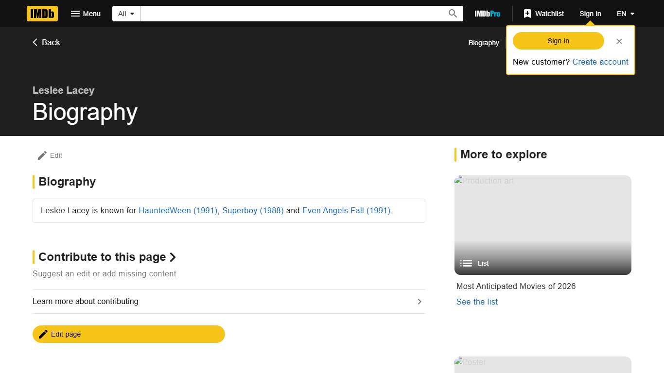 Leslee Lacey - Biography - IMDb